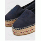 FW0FW07014 SPACE BLUE TH EMBROIDERED PLATFORM TOMMY HILFIGER 