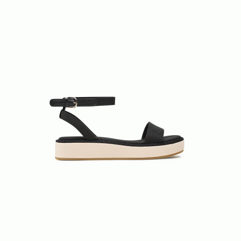 FW0FW07019 BLACK ROPE FLATFORM TOMMY HILFIGER