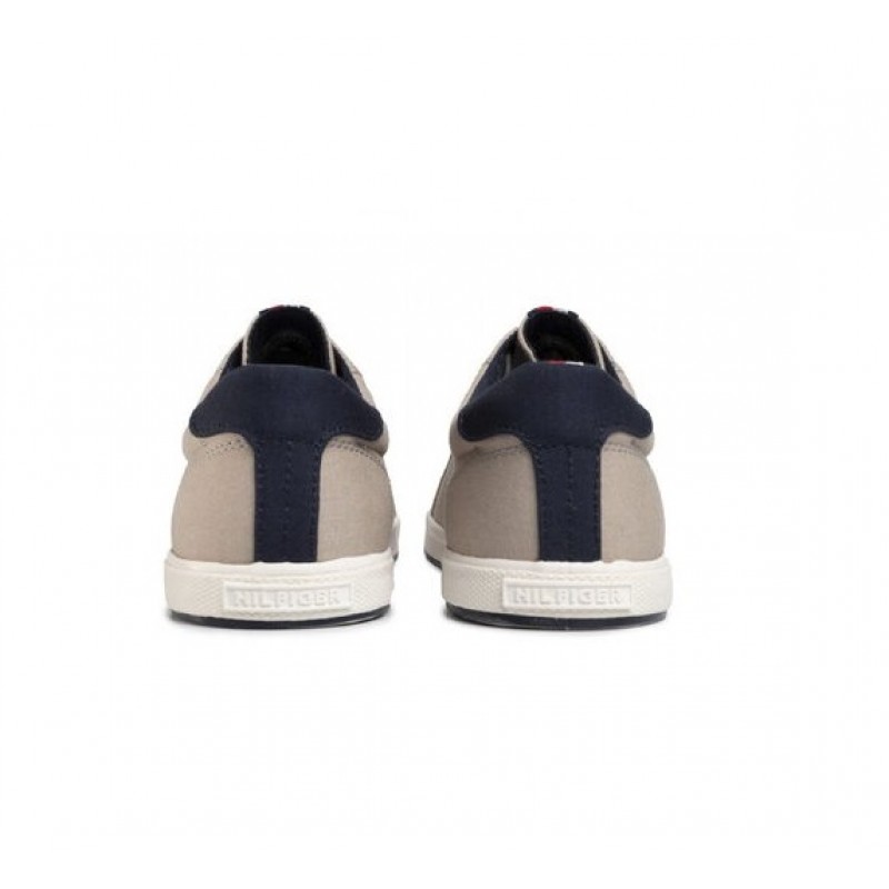 FM0FM01536 STONE ICONIC LONG LACE SNEAKER TOMMY HILFIGER