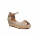 FW0FW04785 STONE BASIC OPEN TOE MID WEDGE TOMMY HILFIGER 