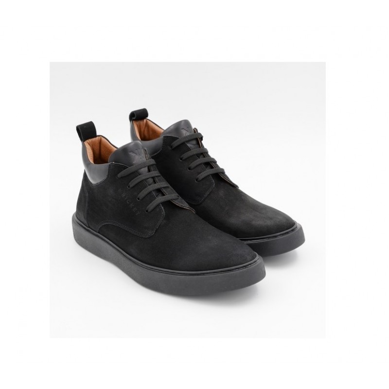 1030 Δετό Μποτάκι με Δέρμα Nubuck και Σόλα XL Extralight  Kricket