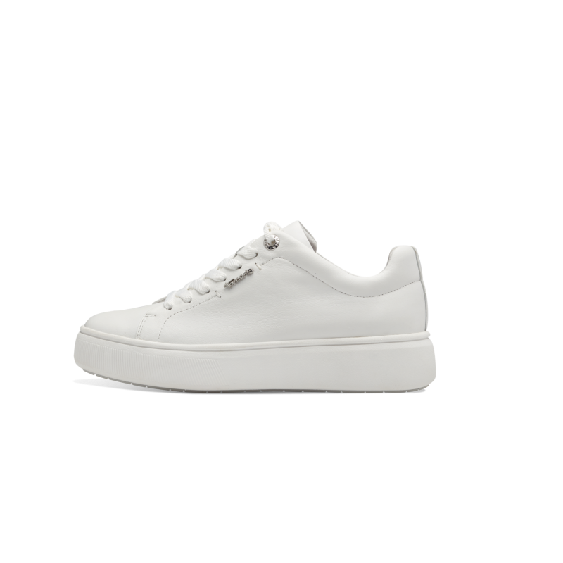 1-23736 WHITE LEATHER TAMARIS