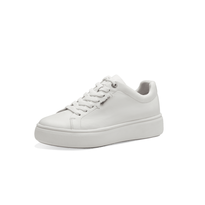 1-23736 WHITE LEATHER TAMARIS